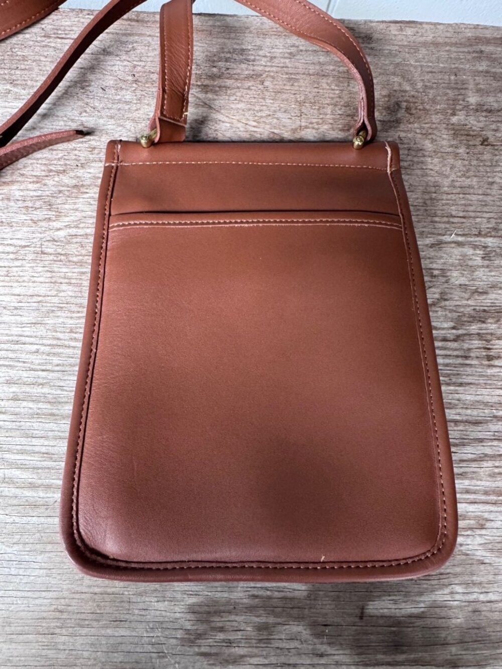 Coach Murphy 9930 British Tan Leather Crossbody Bag USA 1996 Turnlock Vintage - Picture 10 of 16